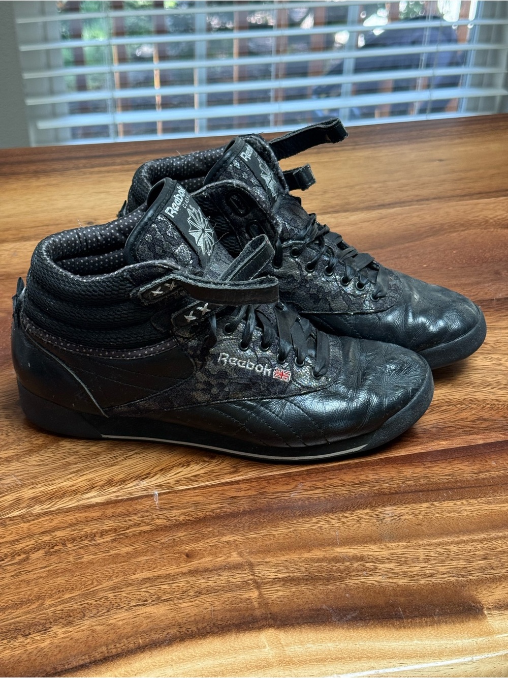 Reebok Black High-Top Lace-Up Sneakers - Femme Fetale